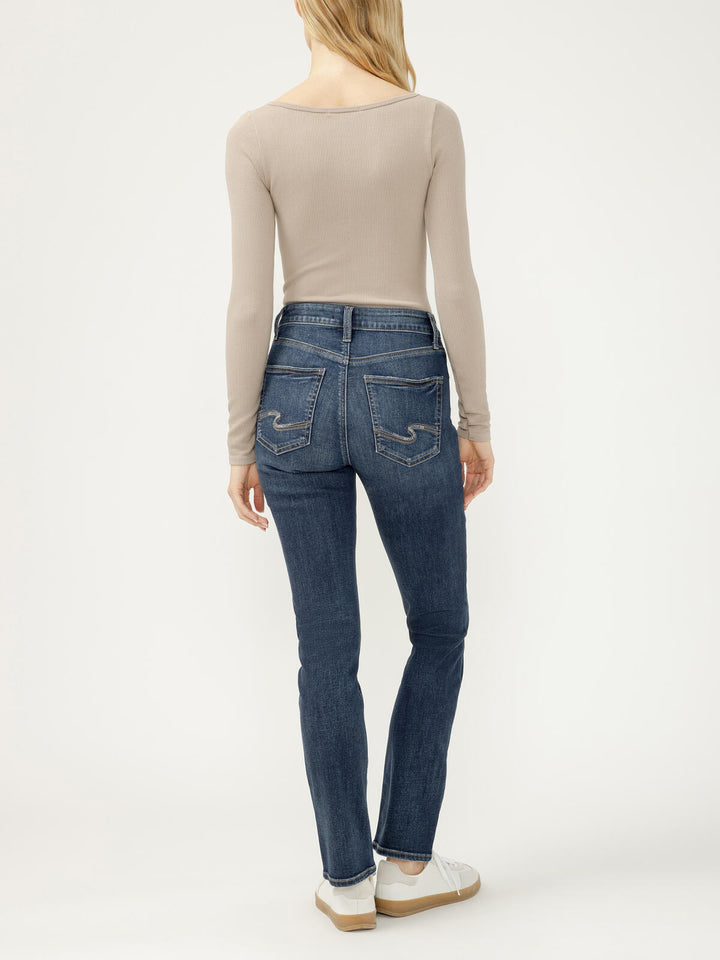 Silver Women's Avery High Rise Straight Leg Jeans