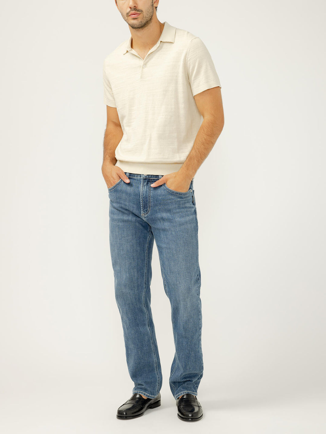 Silver Men's Grayson Classic Fit Straight Leg Jeans