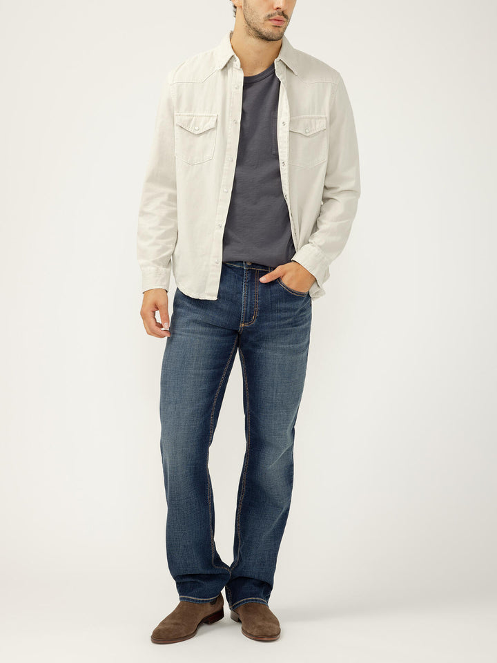 Silver Men's Zac Relaxed Fit Straight Leg Jeans