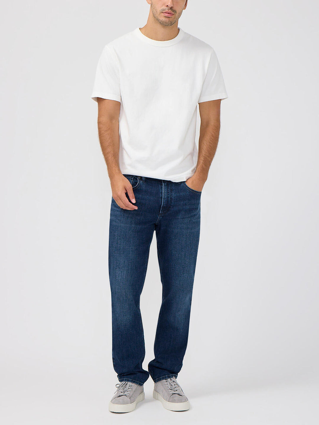 Silver Men's Eddie Athletic Fit Tapered Leg Jeans