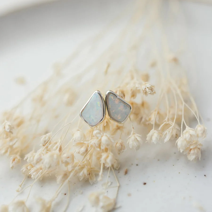 Glee Jewelry Opal Chip Studs