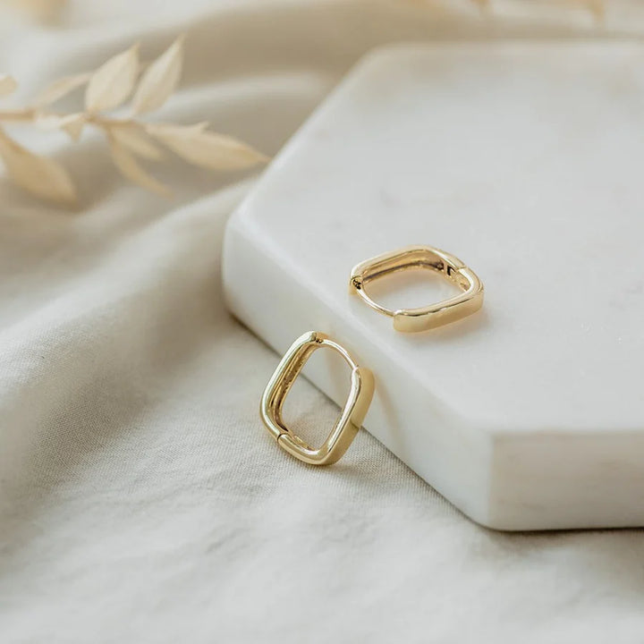 Glee Jewelry Petite Square Hoops