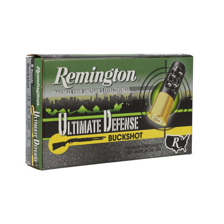 Remington Ultimate Defense Buckshot 12GAx2-3/4" 1325FPS 9 Pellets 00BK 5 Rounds