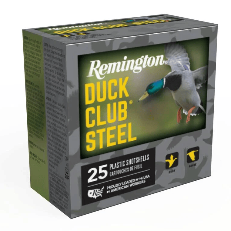 Remington Duck Club Steel 12GAx3.5″ 1-3/8oz #2 1500 FPS 25 Rounds