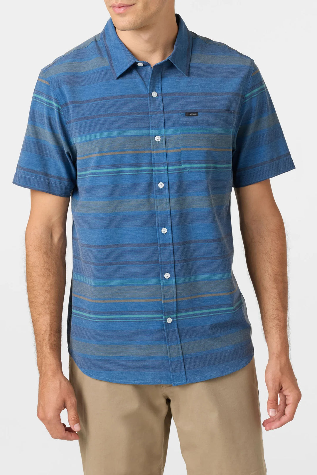 O'Neill Men's Traveller UPF Traverse Stripe Relaxed Shirt