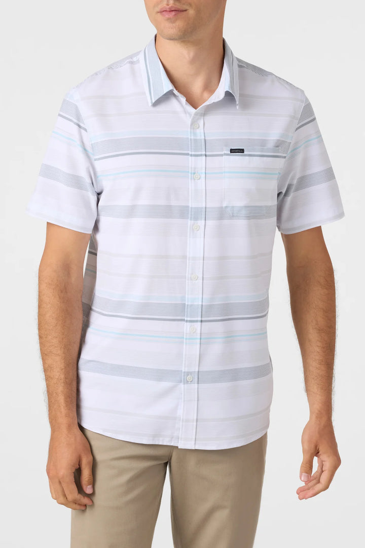 O'Neill Men's Traveller UPF Traverse Stripe Relaxed Shirt