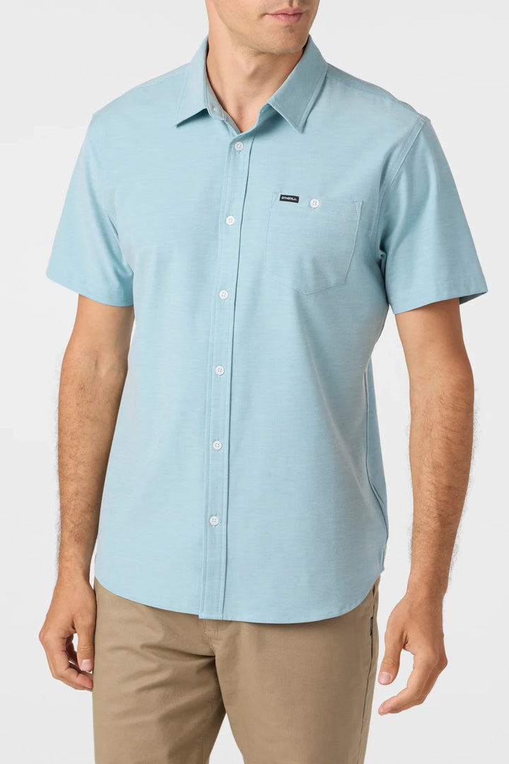 O'Neill Men's Light Check Hybrid Woven Button Up Shirt