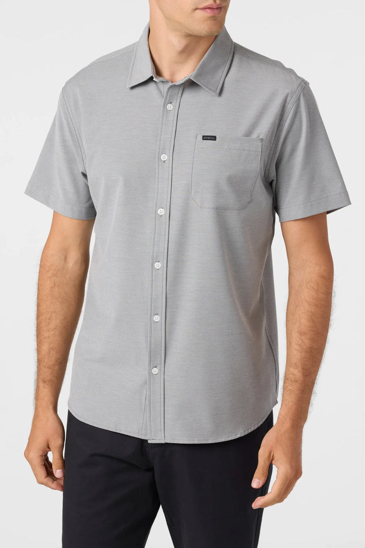 O'Neill Men's Light Check Hybrid Woven Button Up Shirt