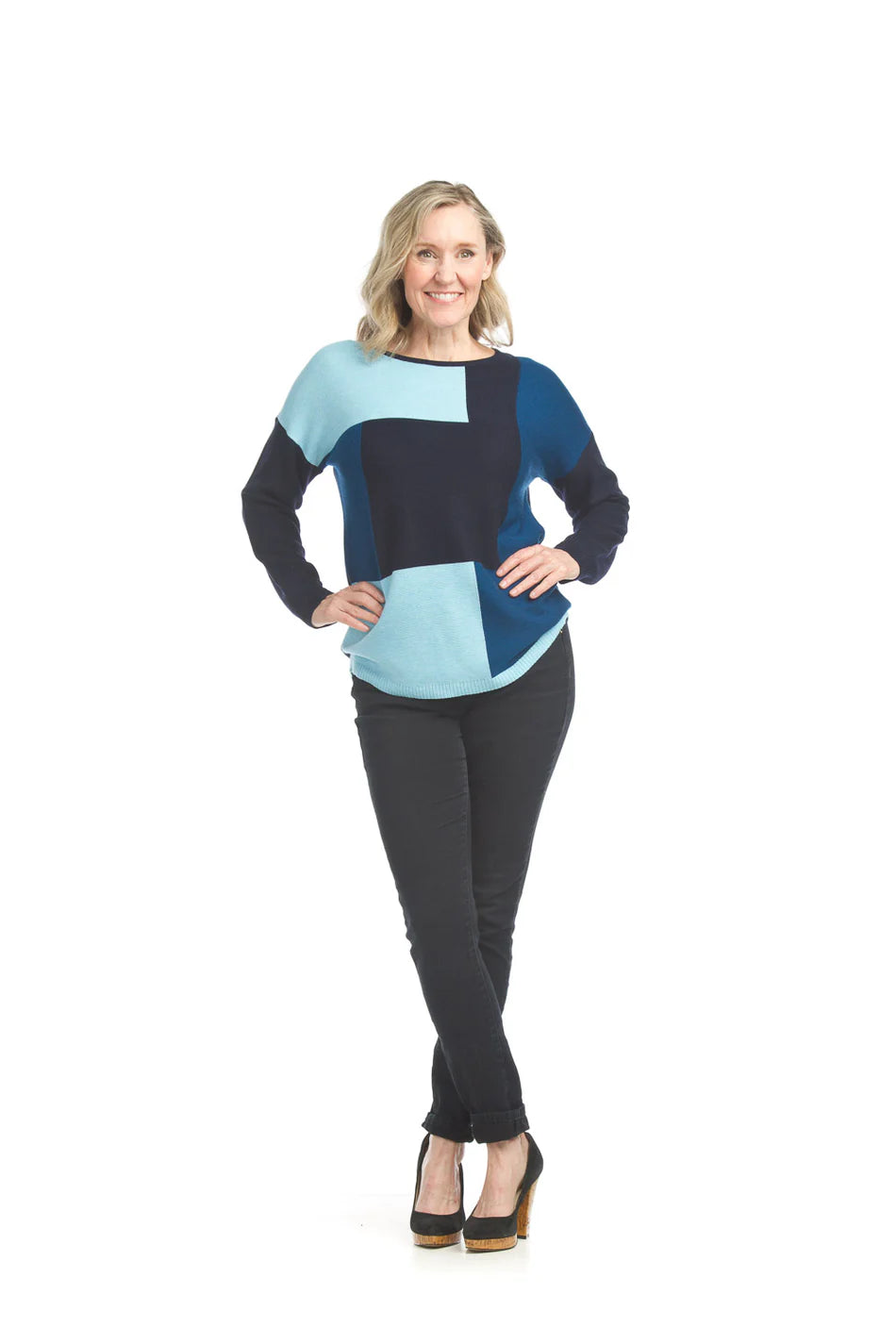 Papillon Colour Blocked Lightweight Sweater