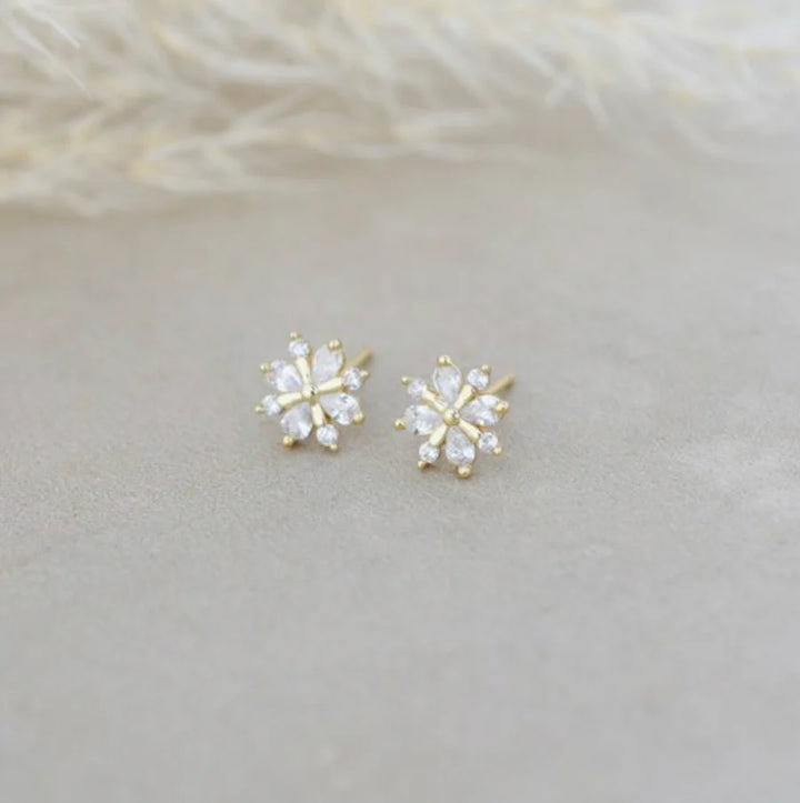 Glee Jewelry Snow Crystal Studs