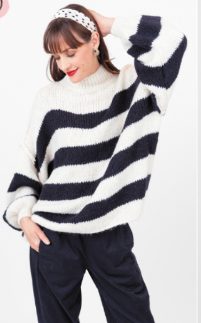 Me & Gee Striped Pullover