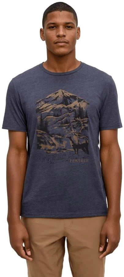 Ten Tree M Winter Mountain Tops T-Shirt