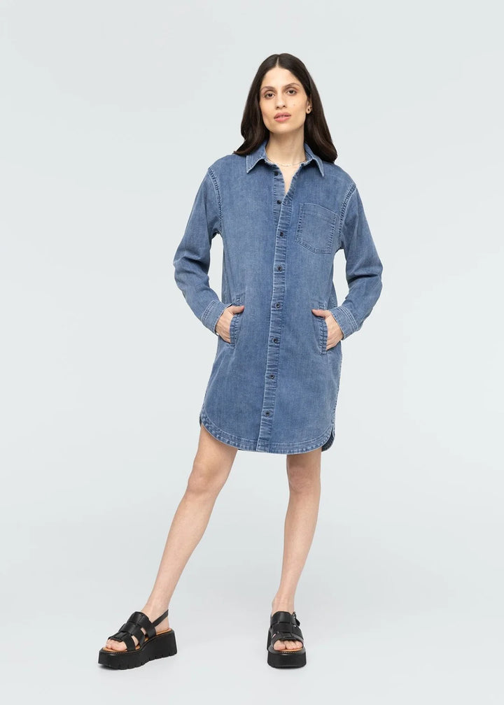 DU/ER Performance Denim Lite Shirt Dress