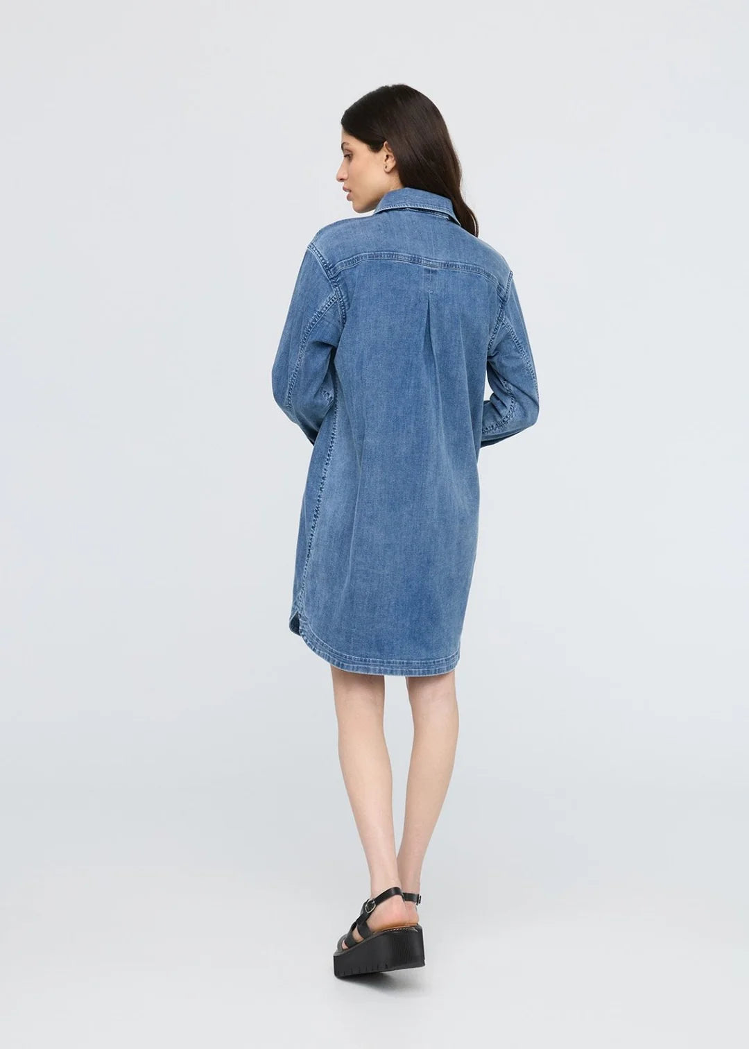 DU/ER Performance Denim Lite Shirt Dress