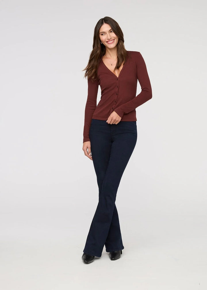 DU/ER Ribbed Pima Fitted Button Down Shirt