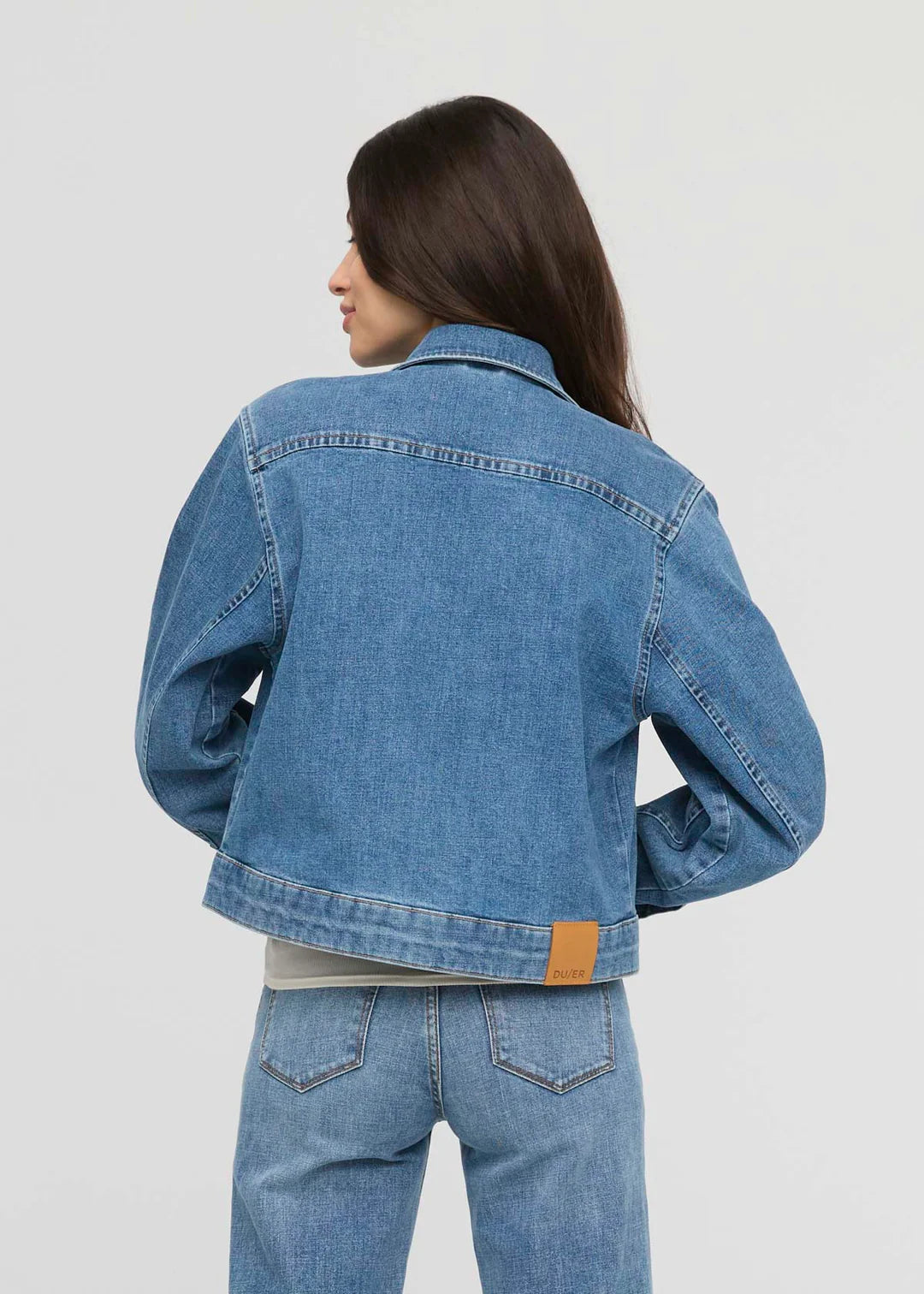 DU/ER Midweight Denim Pleated Jacket