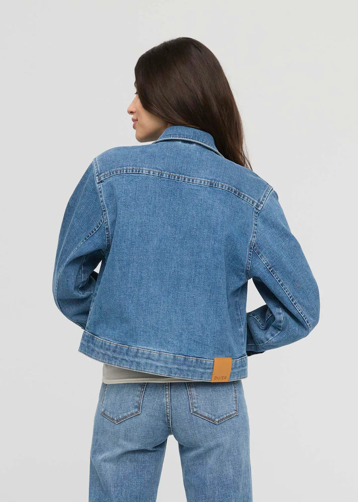 DU/ER Midweight Denim Pleated Jacket