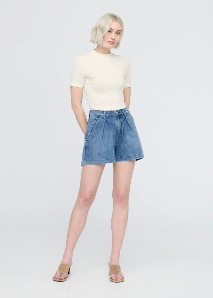 DU/ER Performance Denim Lite Pleated Short