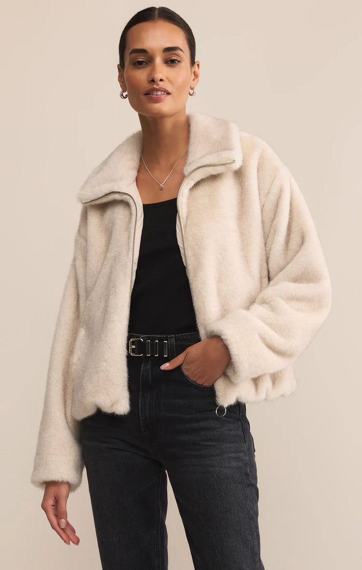 Z-Supply Amethyst Faux Fur Jacket