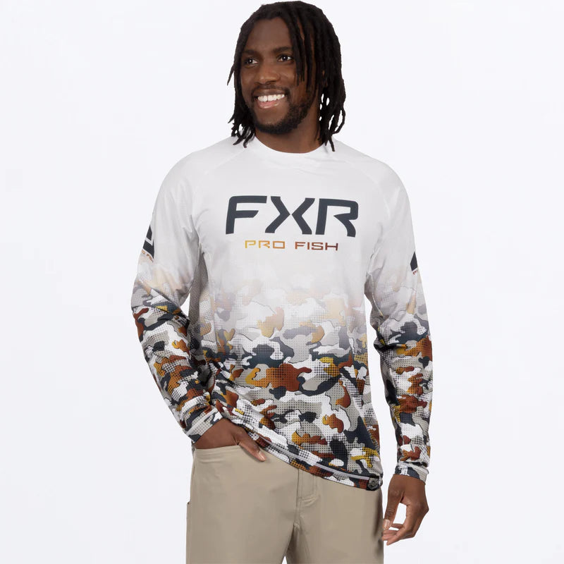 FXR Men's Derby Drift Camo Air UPF Longsleeve