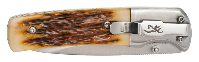 Browning Buckmark Hunter Bone Folding Knife