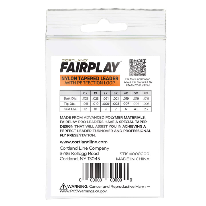 Cortland Fairplay Pro - Nylon Tapered Leader