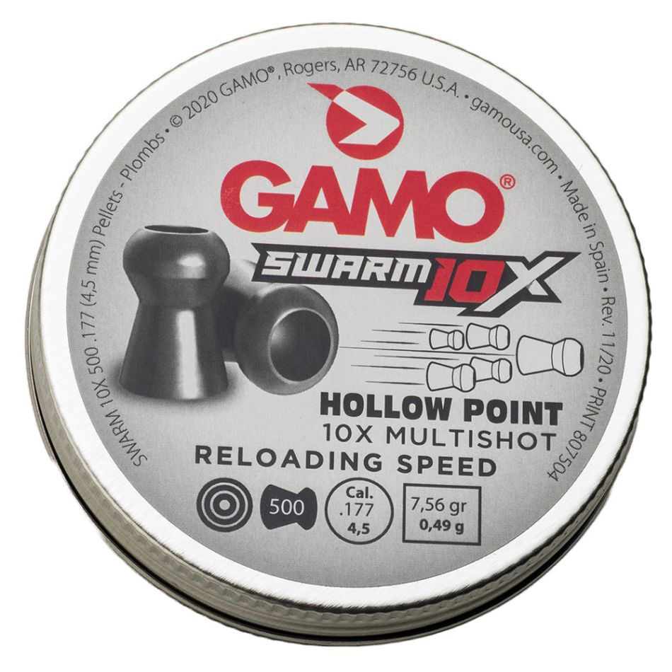 Gamo Swarm Hollow Point 10X - .177 CAL Pellet - 500 Pellets