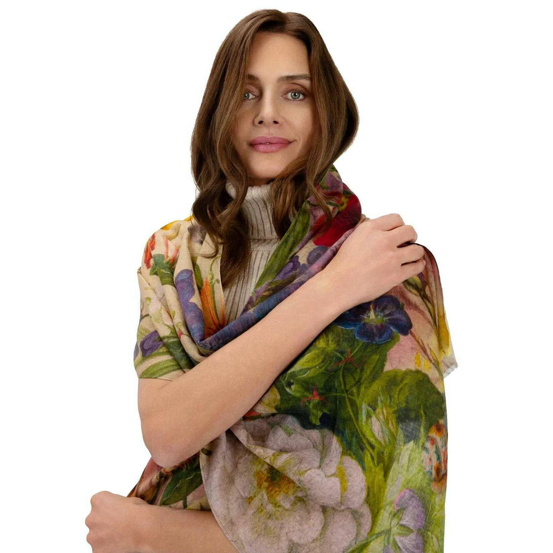 Powder Wool Wrap Scarf