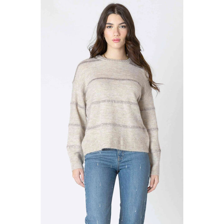 Dex Sequin Stripe Sweater