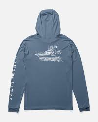 Salty Crew On Board Hood Sunshirt