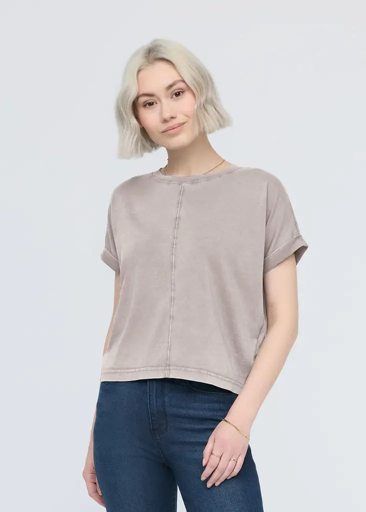 DU/ER Women's PurePima Vintage Dolman Tee