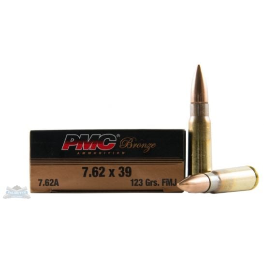 PMC Bronze 7.62x39mm 123gr 2350FPS FMJ 20 Rounds