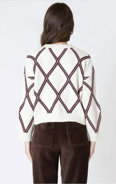 Dex Diamond Check Sweater