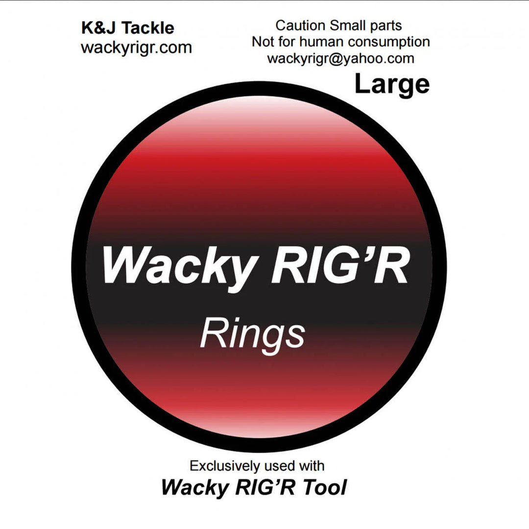 K&J Tackle Wacky RIG'R Rings - 25pk