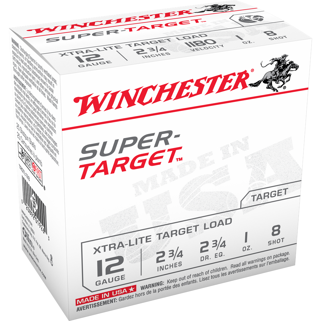 Winchester Super Target 12GAX2.75" 1oz 1180FPS #8 25 Rounds