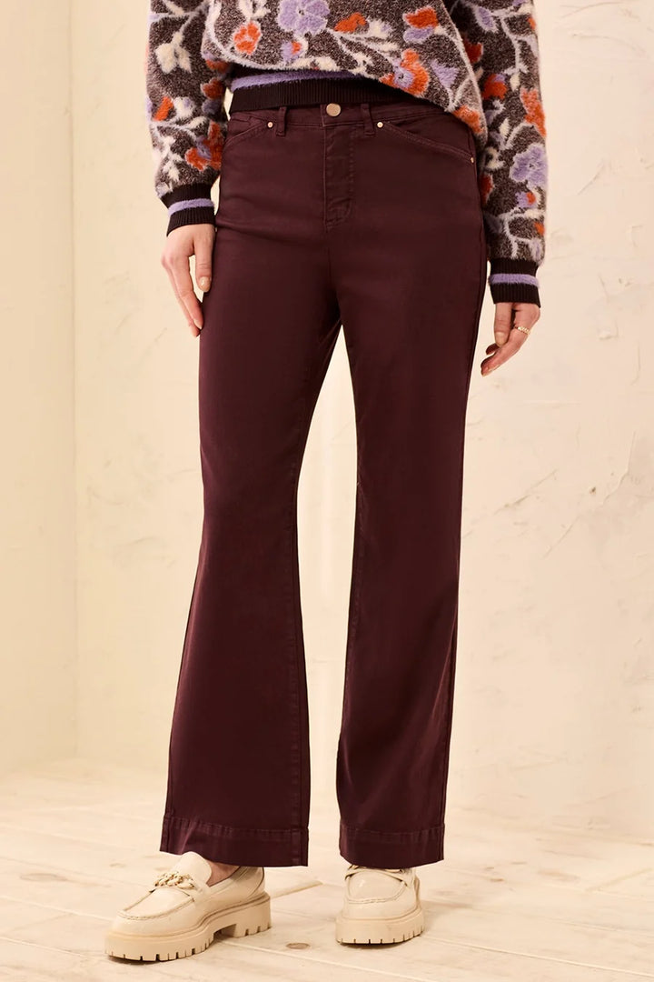 Tribal Comfort Stretch Wide Leg Pants