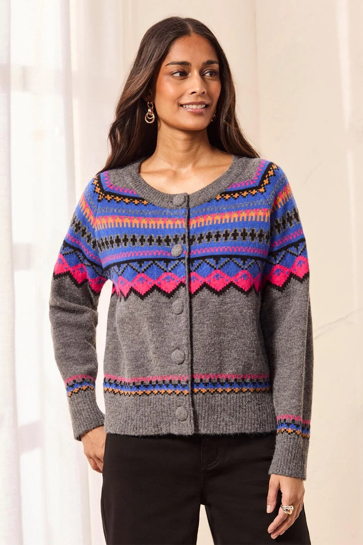 Tribal Longsleeve Button Front Sweater Cardigan