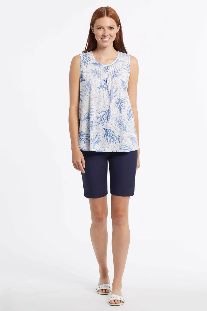 Tribal Flatten It Pull On Short With Snap Slit