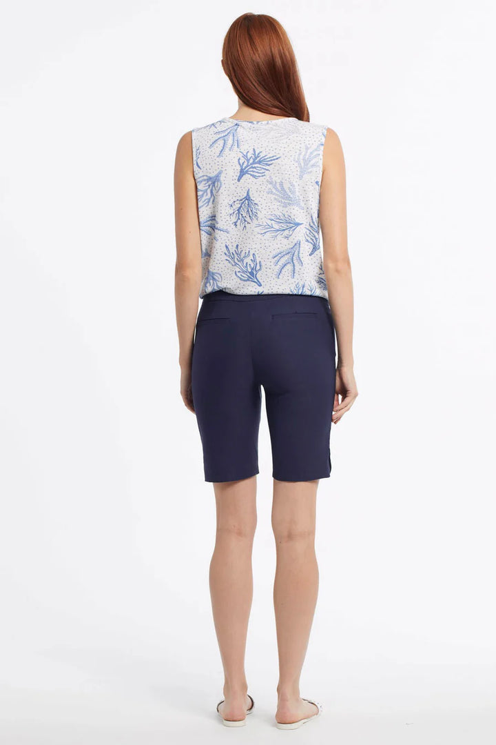 Tribal Flatten It Pull On Short With Snap Slit