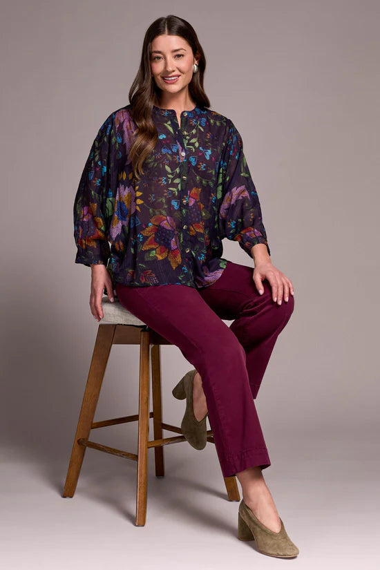 Tribal Flowy Dolman Sleeve Blouse