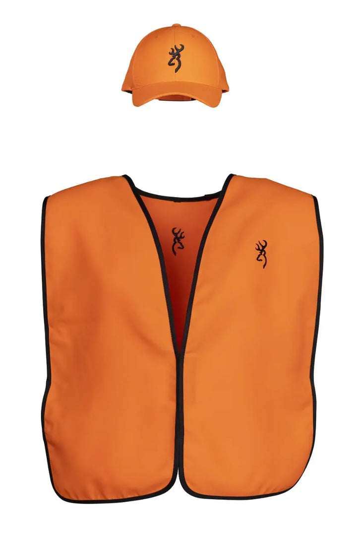 Browning Safety Hunter Combo - Adult Size Cap and Safety Vest